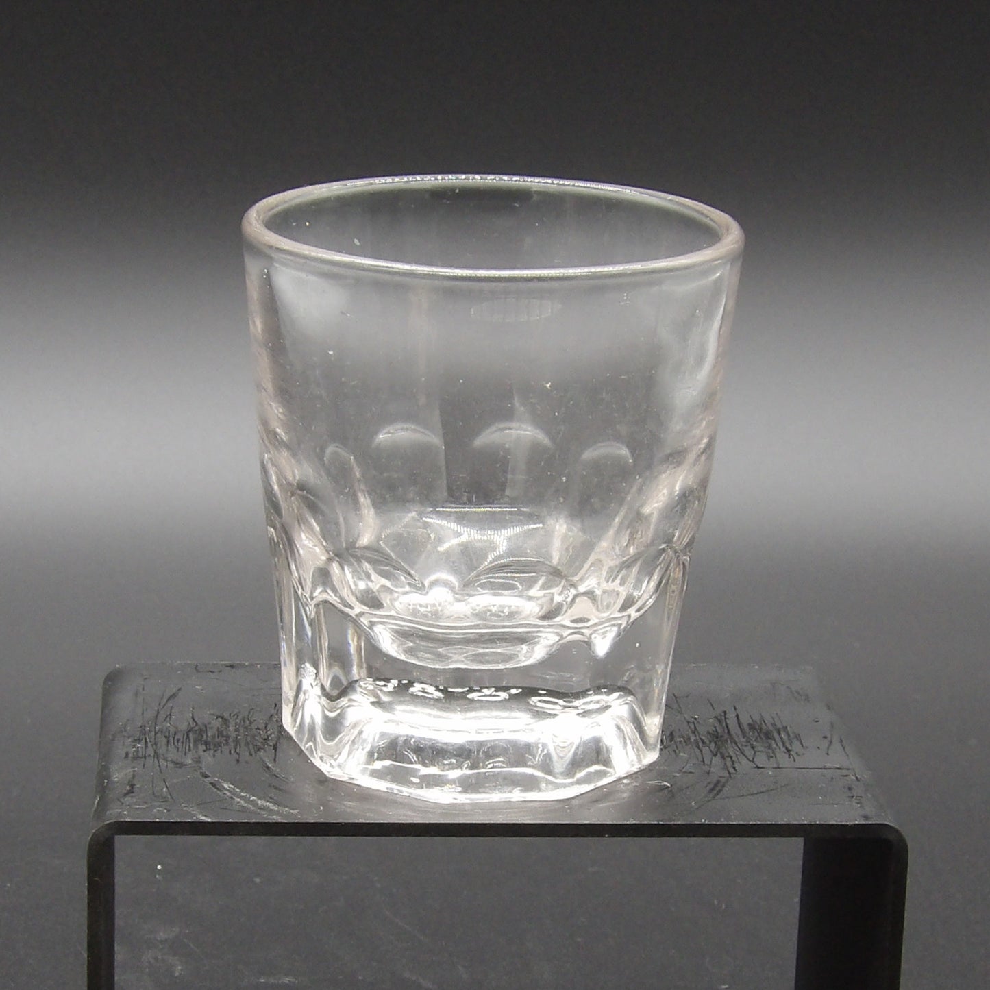 Vintage Thumbprint Whiskey Glass