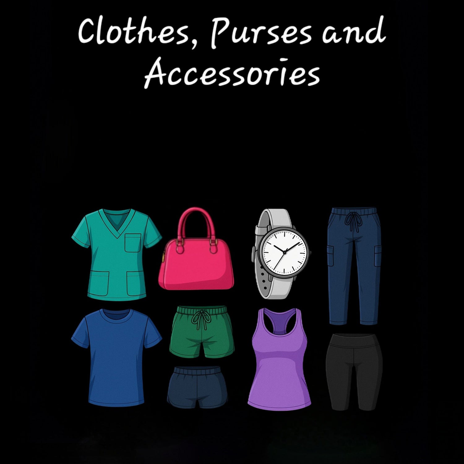 Clothes, Purses and Accessories