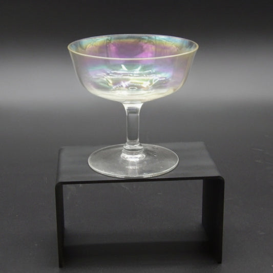 Fostoria Mother of Pearl Iridescent Low Sherbet Champagne Glass
