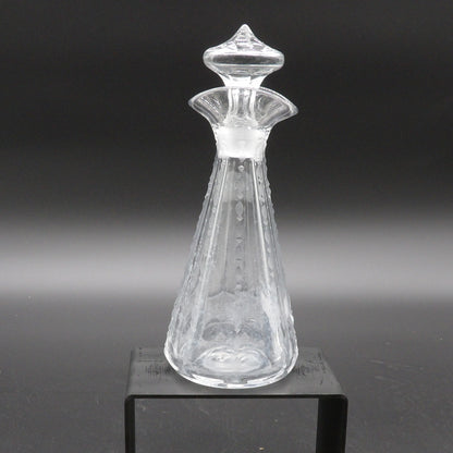 Heisey Vintage Flat Panel French Dressing Bottle with Cutting