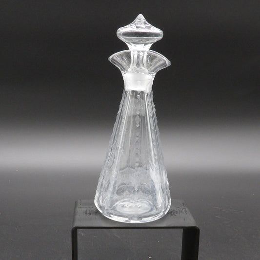 Heisey Vintage Flat Panel French Dressing Bottle with Cutting