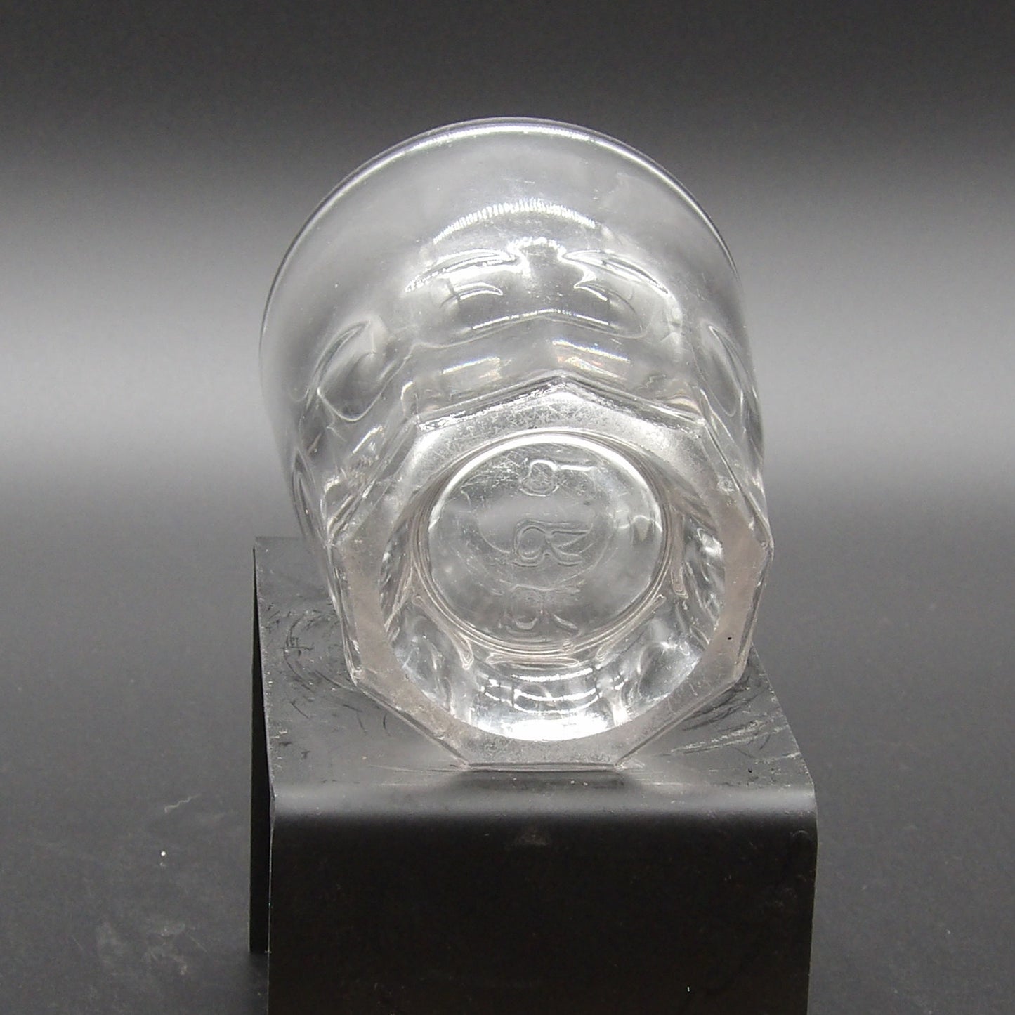 Vintage Thumbprint Whiskey Glass