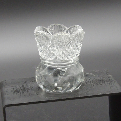 Round American Brilliant Toothpick Holder