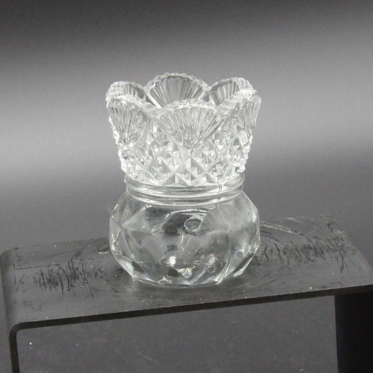 Round American Brilliant Toothpick Holder