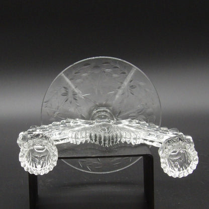 Tiffin Glass Double Candle Candle Holder