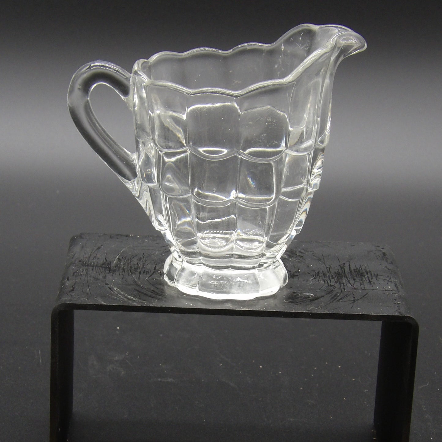 Cambridge Cascade Clear Glass Creamer
