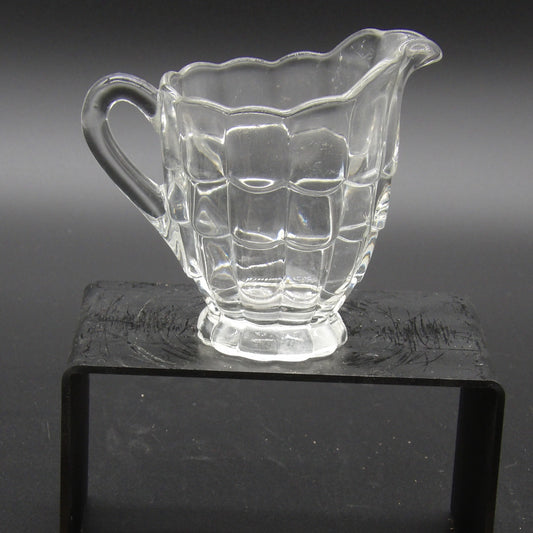 Cambridge Cascade Clear Glass Creamer