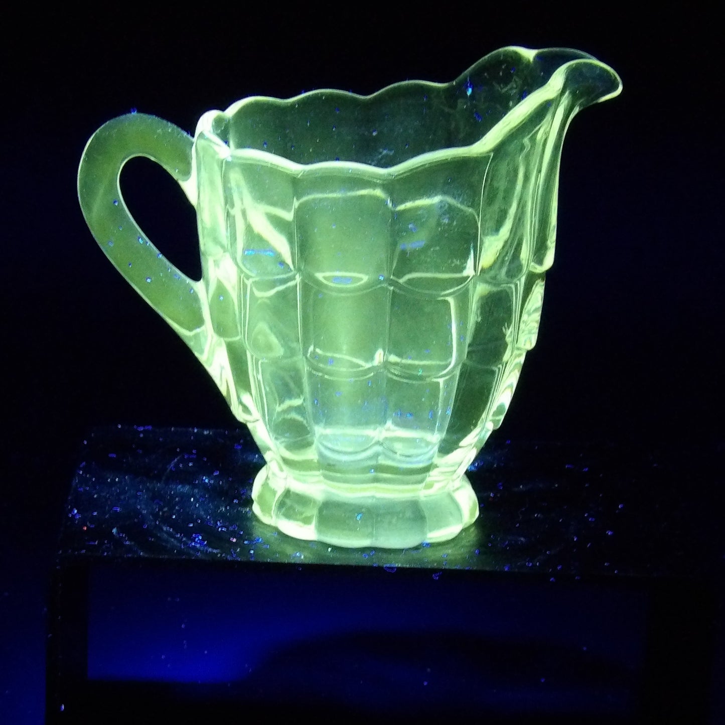 Cambridge Cascade Clear Glass Creamer