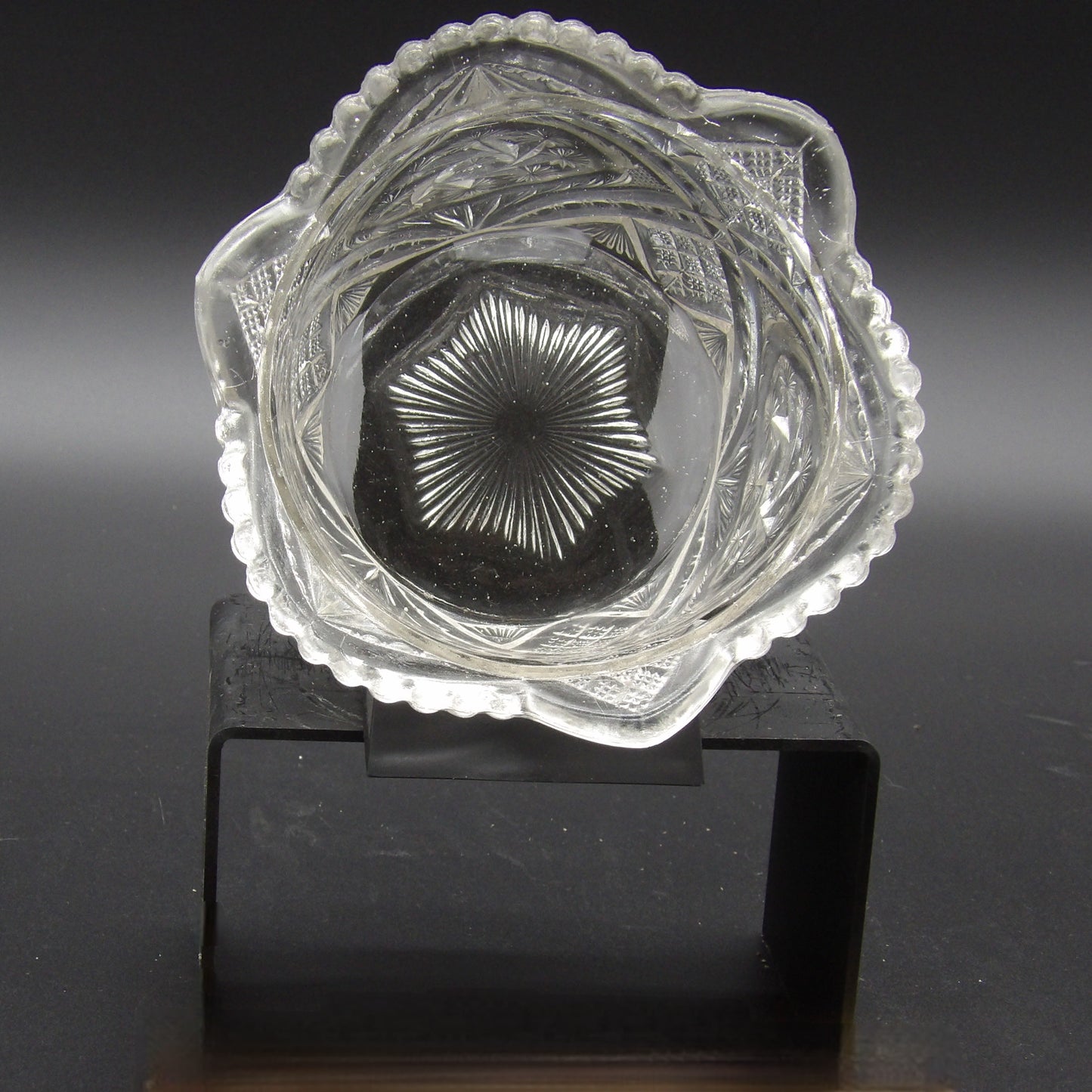 Early American Pattern Glass Sugar Bowl