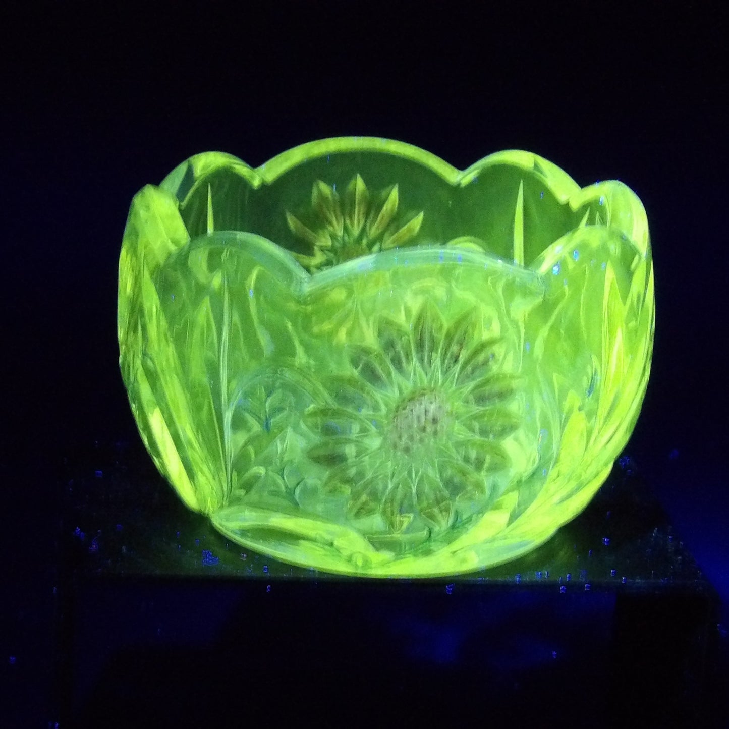 Vintage Glass Sugar Bowl