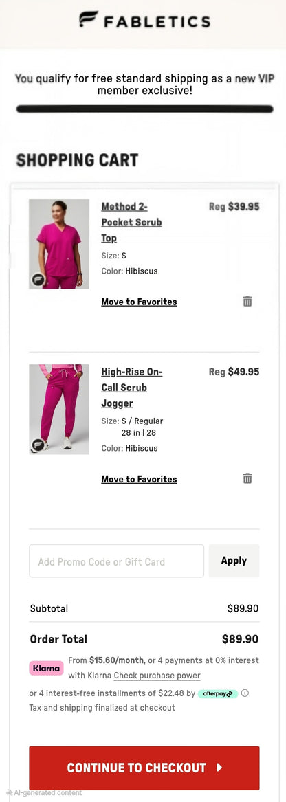 Fabletics Scrub Set - Size Small - Wine